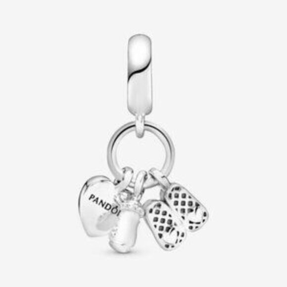 Pandora Baby Shoe Dangle Charm - Picture 2 of 5